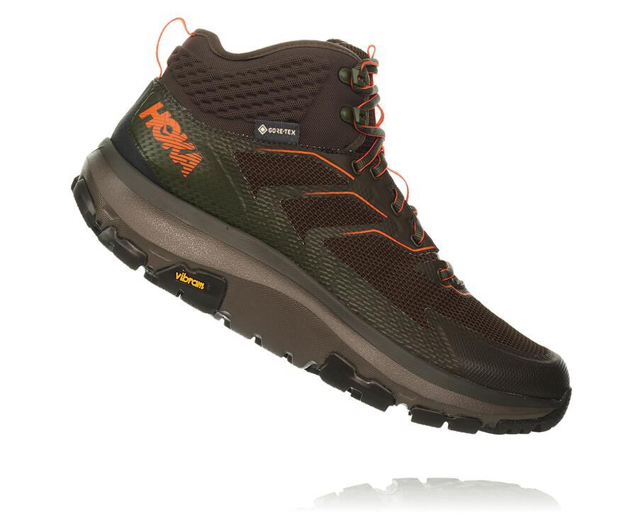 Hoka One One Turisticke Topanky Panske Hnede - Toa GORE-TEX - 93015-OUBK